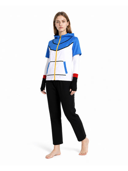 Ash Cosplay Costume: Top, Pants, Gloves