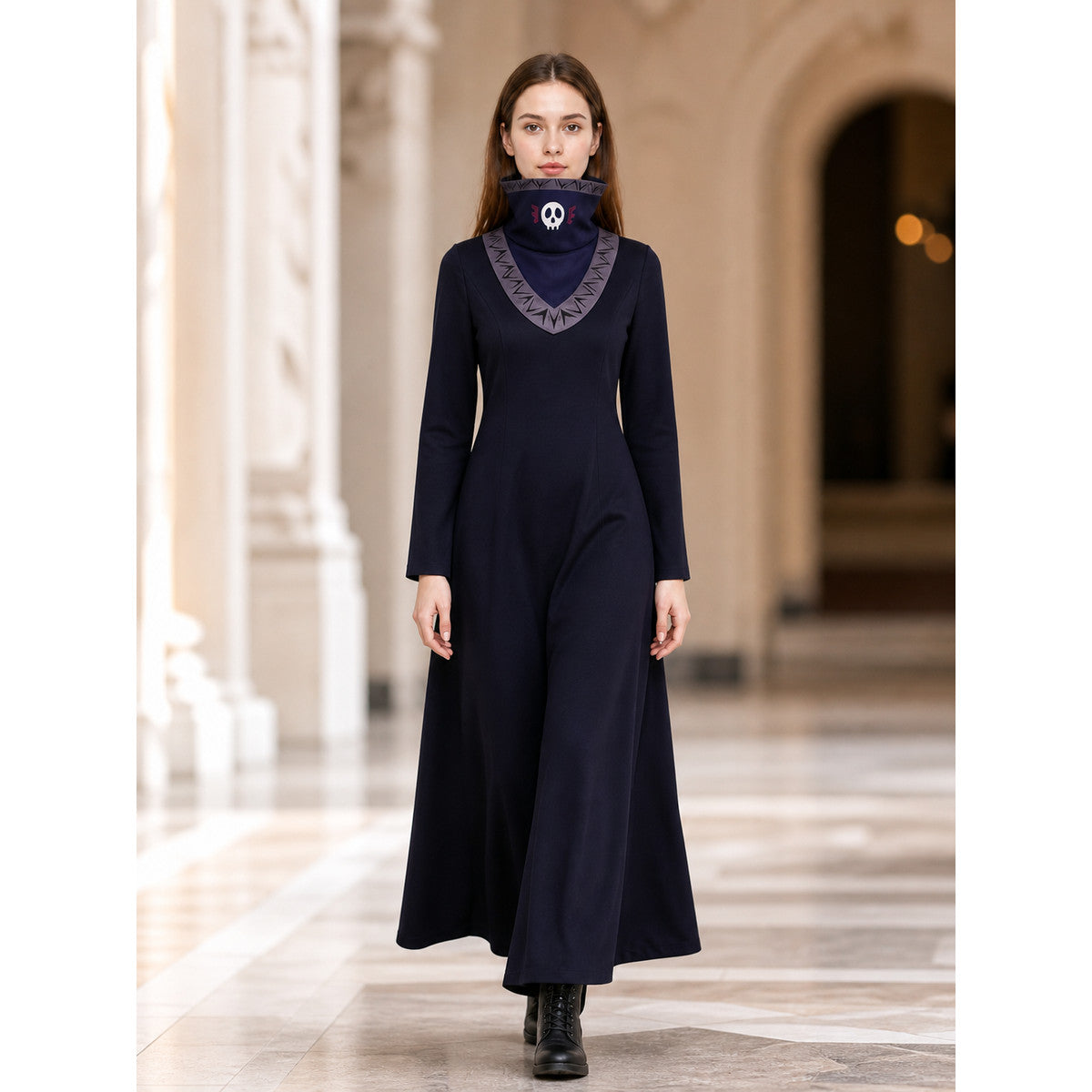 Kurapika Cosplay Costume, Long Robe with High Collar