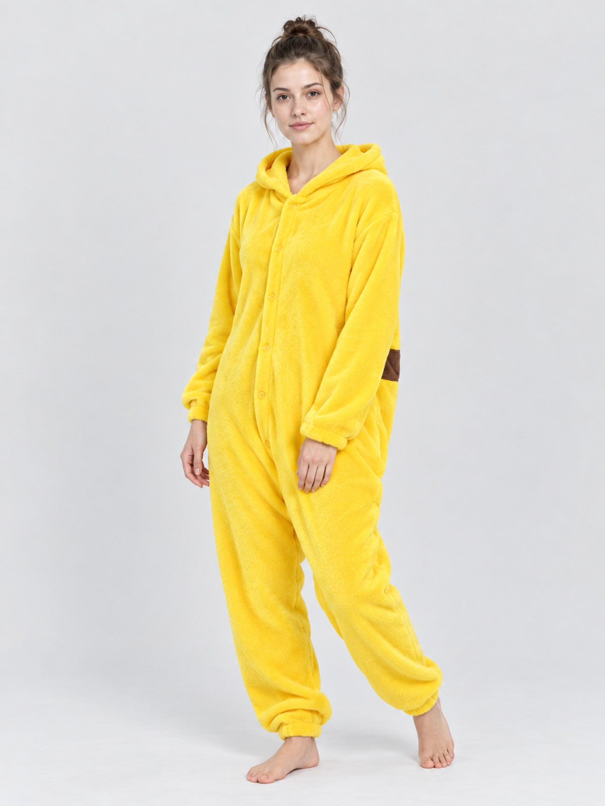 Children's Flannel Hooded Pajama Jumpsuit