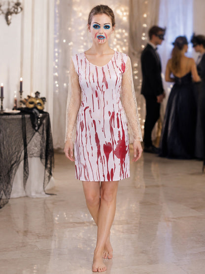 Carnival Costume — Dress with Red Drips lifestyle view