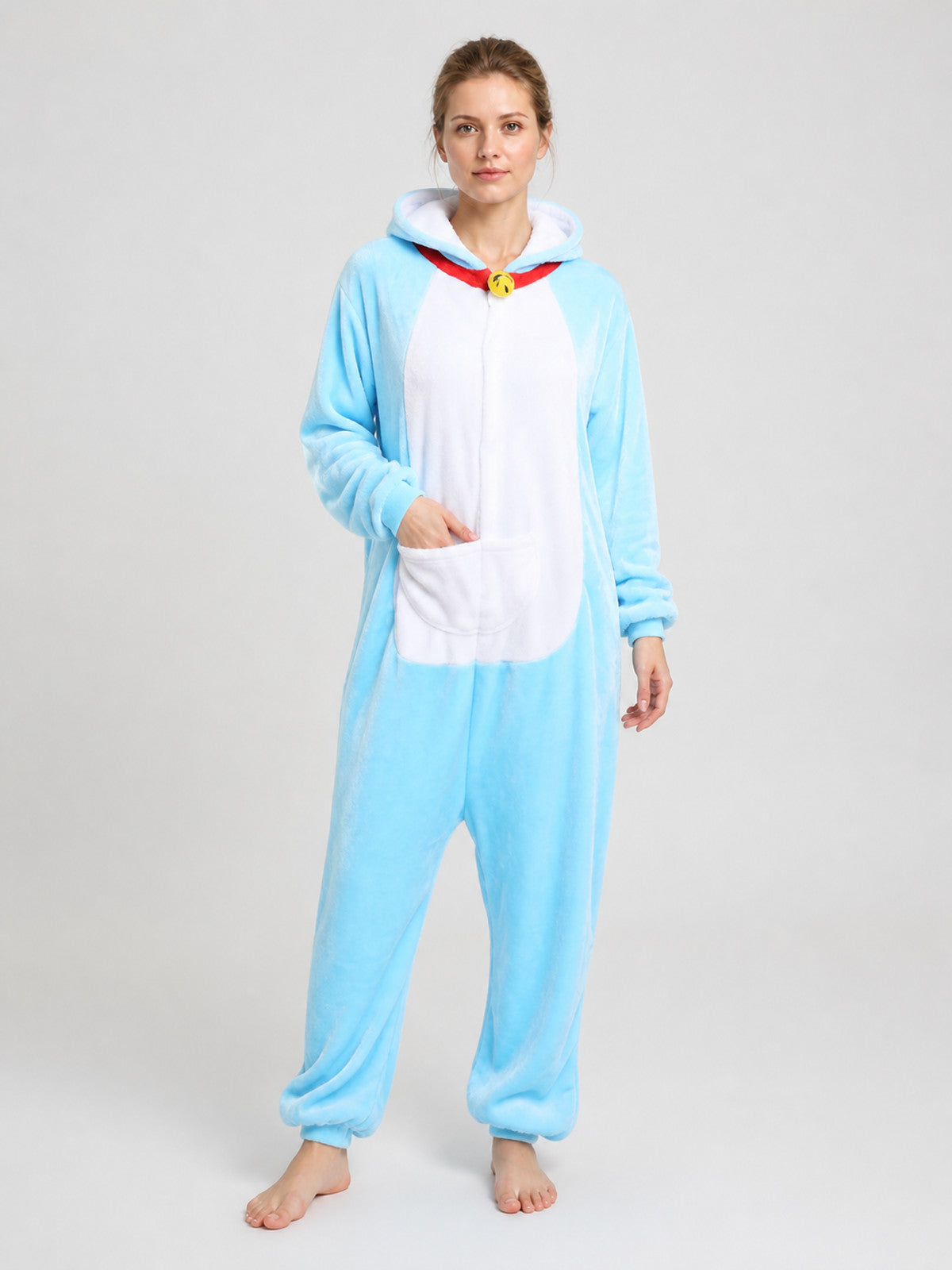 Husky Flannel Hooded Kigurumi Pajamas product detail