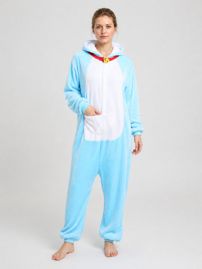 Husky Flannel Hooded Kigurumi Pajamas product detail