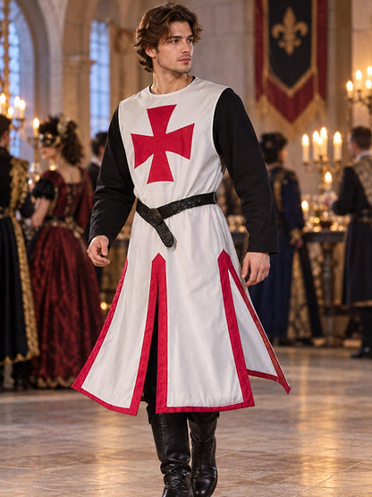 Medieval Cosplay Costume with Red Cross
