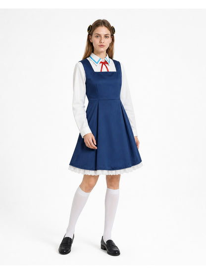 Cosplay costume with dress, shirt, and accessories