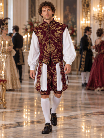 Carnival Costume with Vest and Gold-Tone Ornament lifestyle view