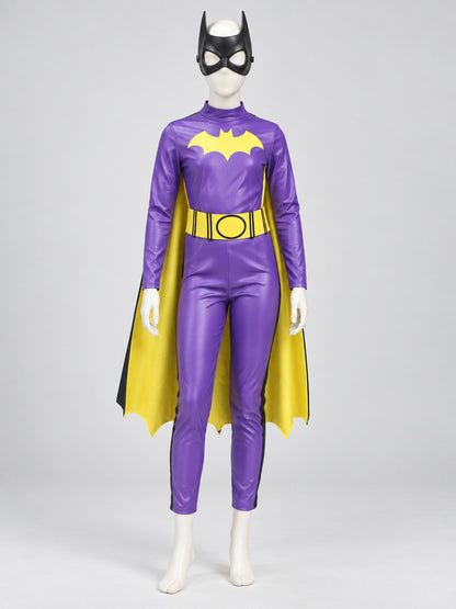 Kids' superhero costume with yellow cape