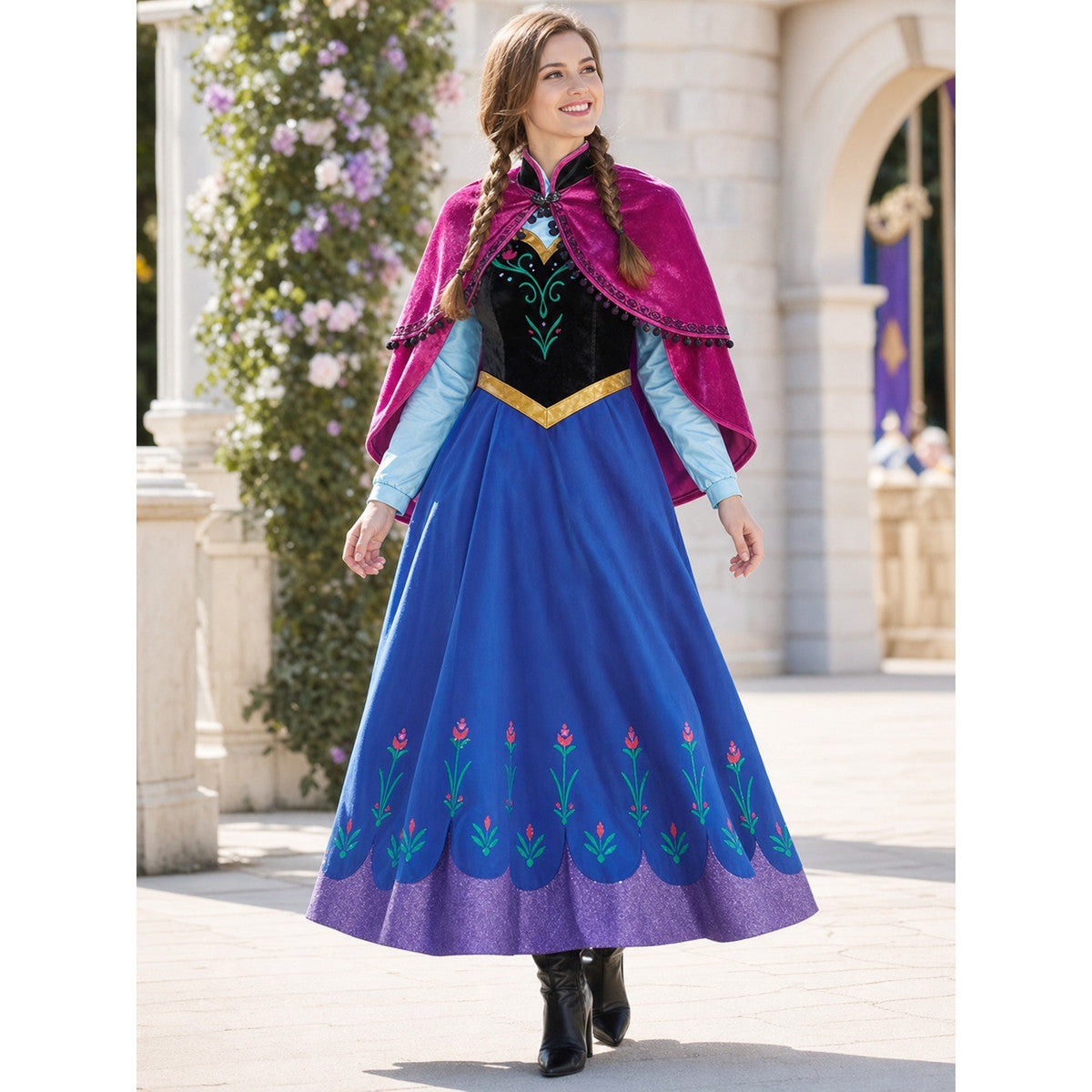 Fairytale Carnival Costume with Dress and Cape lifestyle view