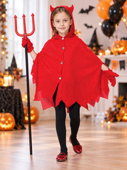 Devil Costume with Hood and Trident lifestyle view