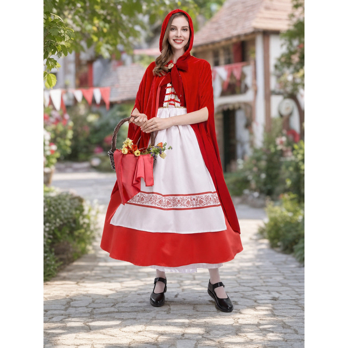 Little Red Riding Hood Costume for Parties and Halloween lifestyle