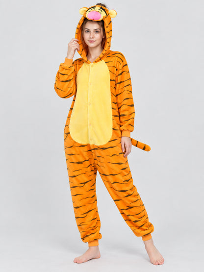 Tiger Kigurumi Pajama with Hood and Tail