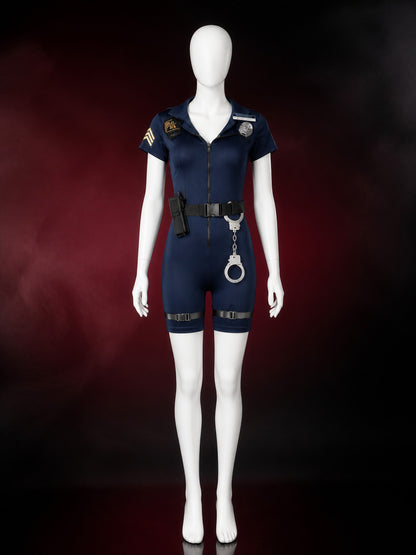 Women's Fitted Police Costume for Cosplay main product view
