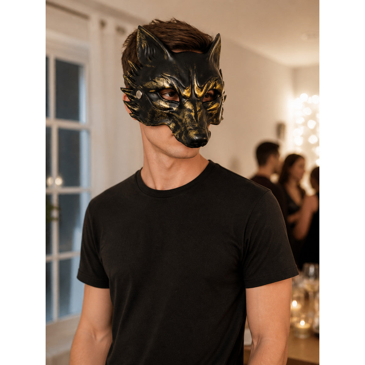 Halloween Carnival Skull Mask Headwear lifestyle view