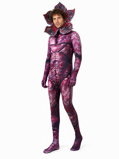 Tight-Fitting Man-Eating Flower Jumpsuit for Halloween