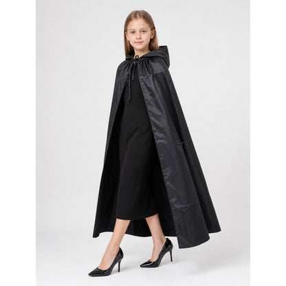 Black Hooded Carnival Cloak for Cosplay occasion guide