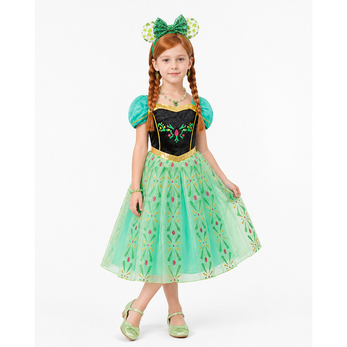 Children's Costume with Full Skirt and Jewelry Costumes detail