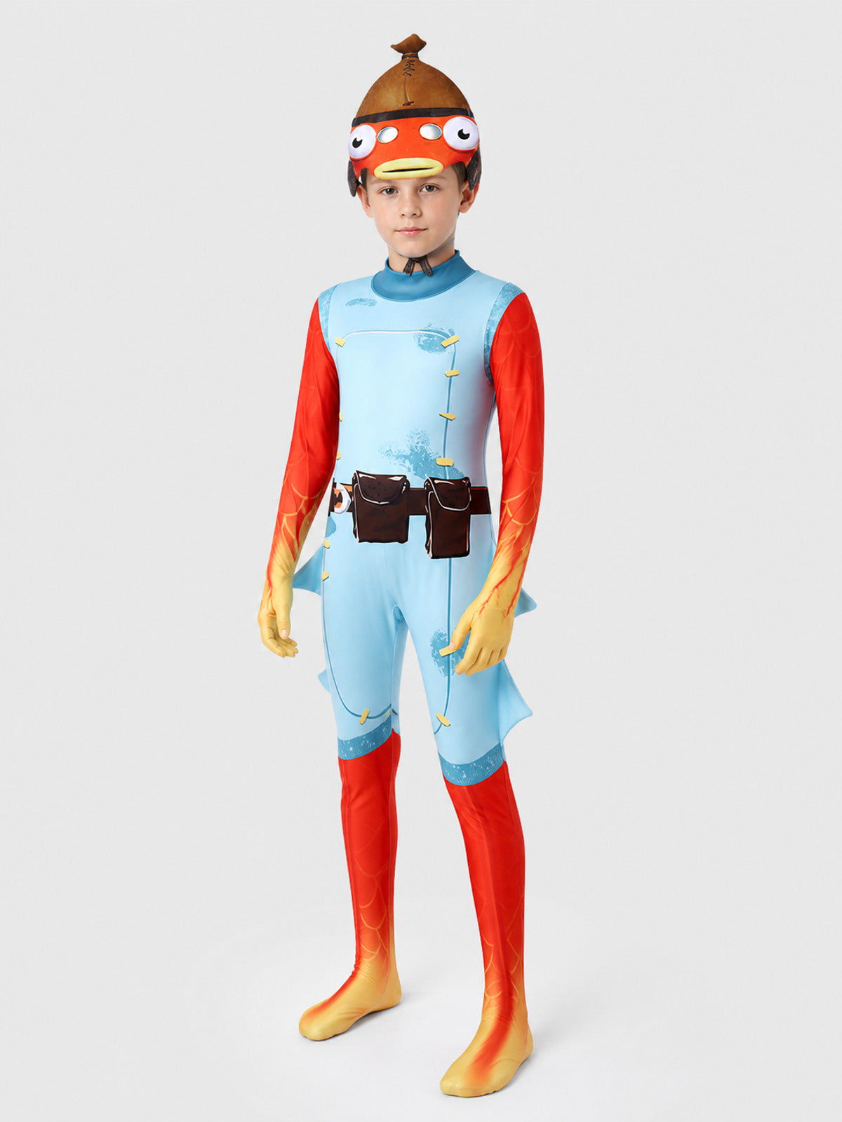 Fortnite Fishstick Cosplay Jumpsuit for Performances Costumes detail