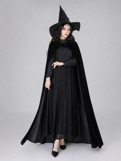 Elphaba Cosplay Costume: Dress, Cape, and Hat