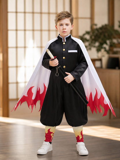 Anime-Style Costume with Cape and Accessories lifestyle