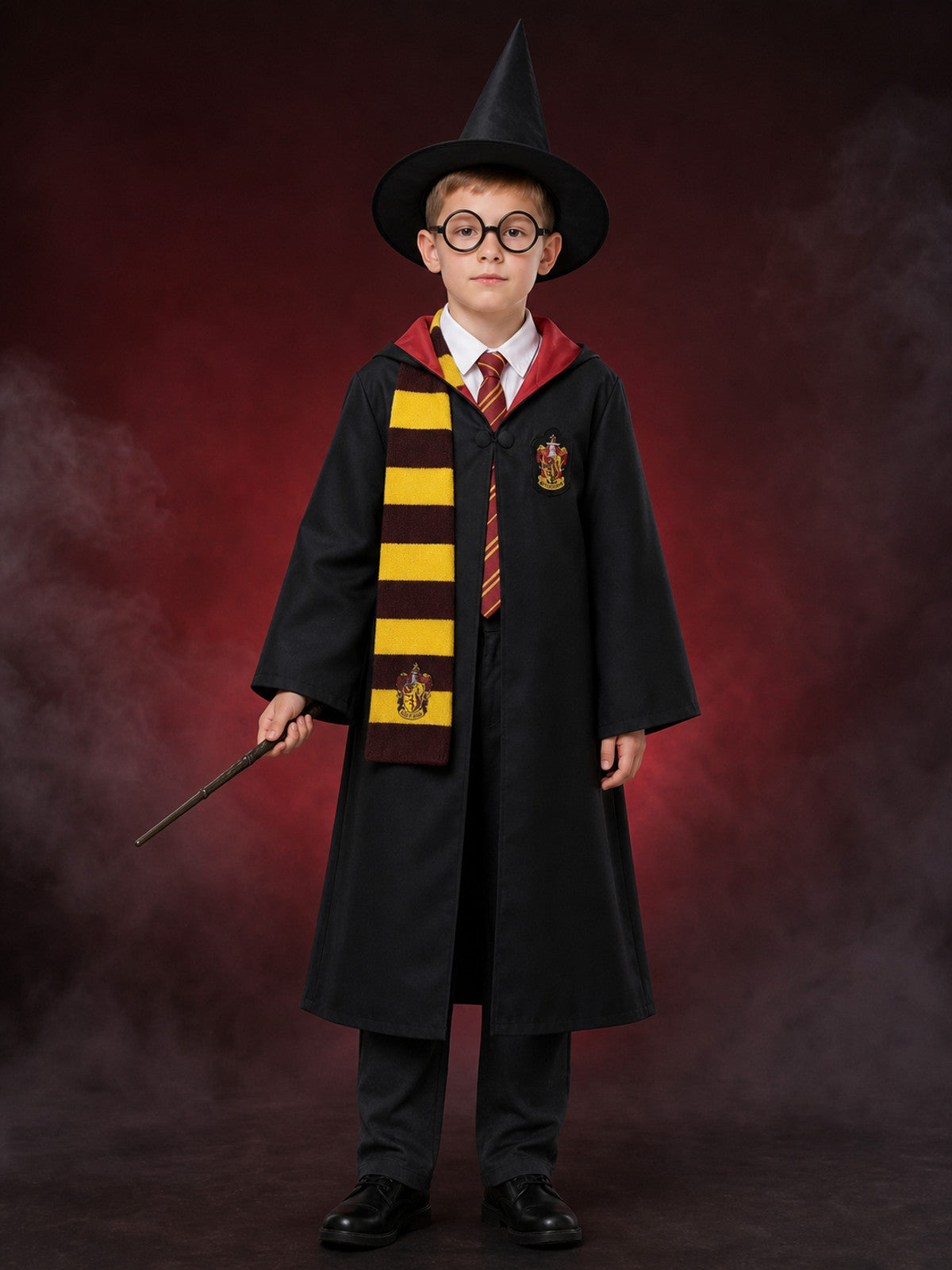Hooded Wizard Robe for Cosplay and Performances
