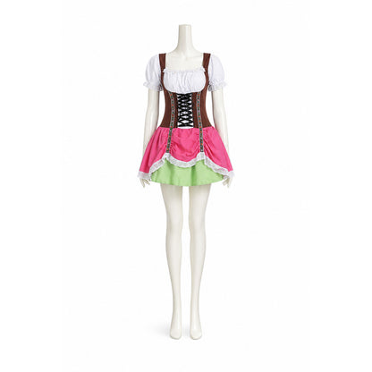 Short Tiered Dress with Lace and Lacing lifestyle