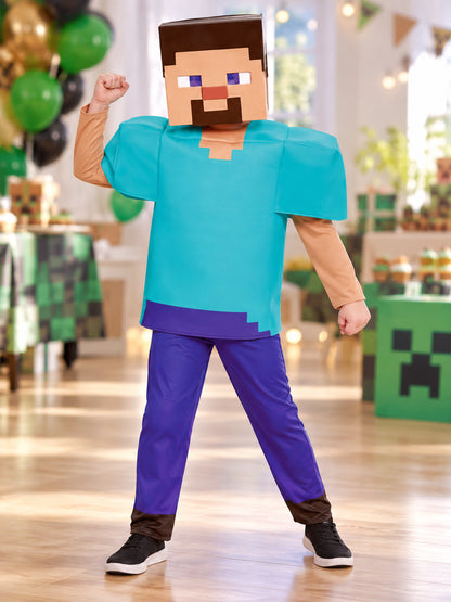 Carnival Costume with 3D Mask and Pixel Design