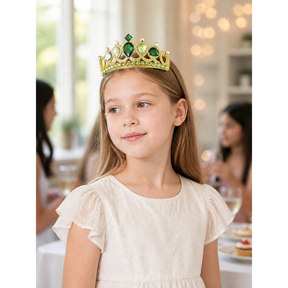 Green Crown-Shaped Halloween Costume Headband lifestyle view