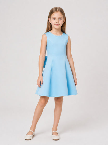 Girls' Dressy Sky Blue A-Line Dress Costume Dresses detail