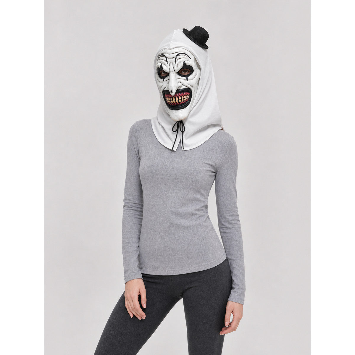 Scary Clown Mask with Hood for Cosplay
