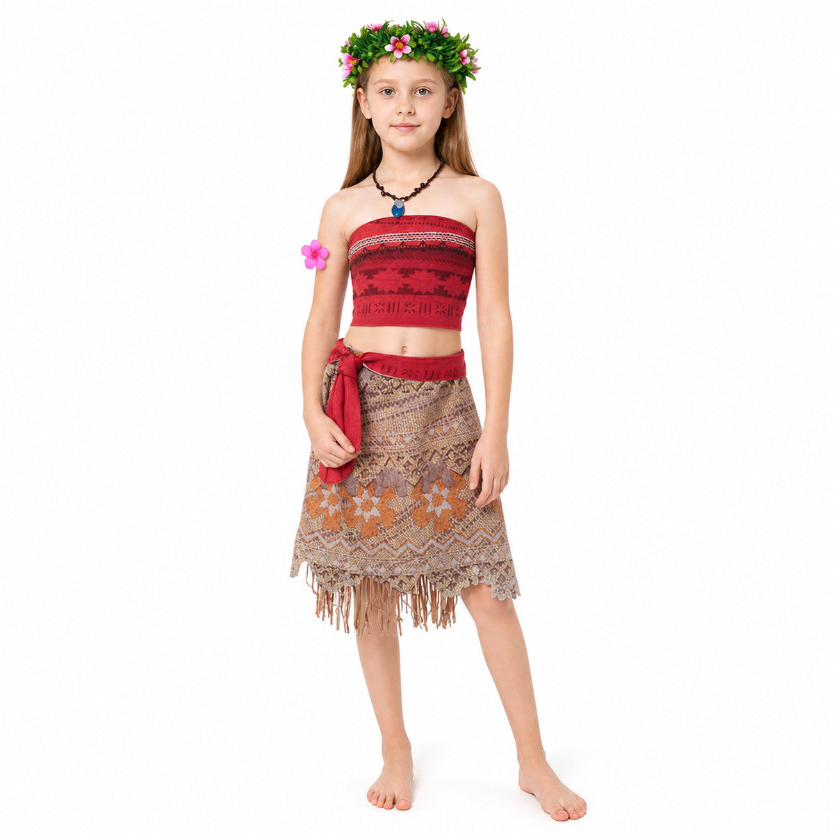 Moana Carnival Costume with Skirt and Accessories Costume Accessories detail
