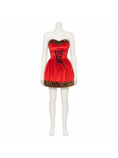 Red Carnival Dress with Ears and Tail Costume Dresses detail