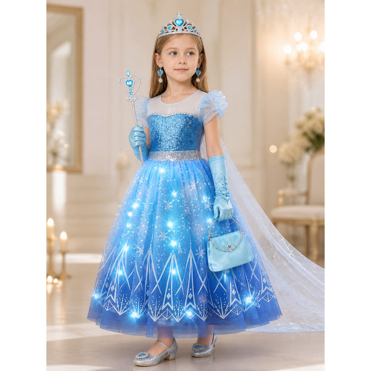 Princess Costume with a Light-Up Blue Dress lifestyle view