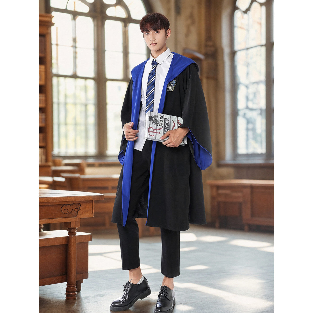Wizard Costume with Robe, Shirt, and Tie lifestyle