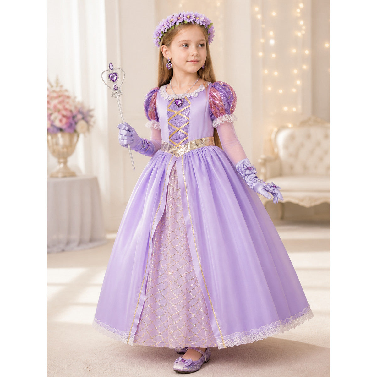 Halloween Princess Costume with Accessories lifestyle view
