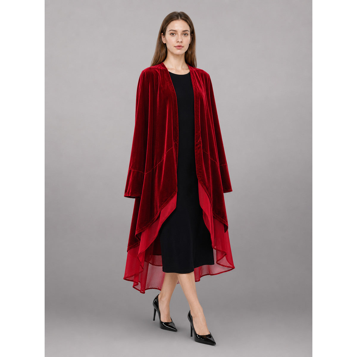 Red carnival cape with long sleeves occasion guide