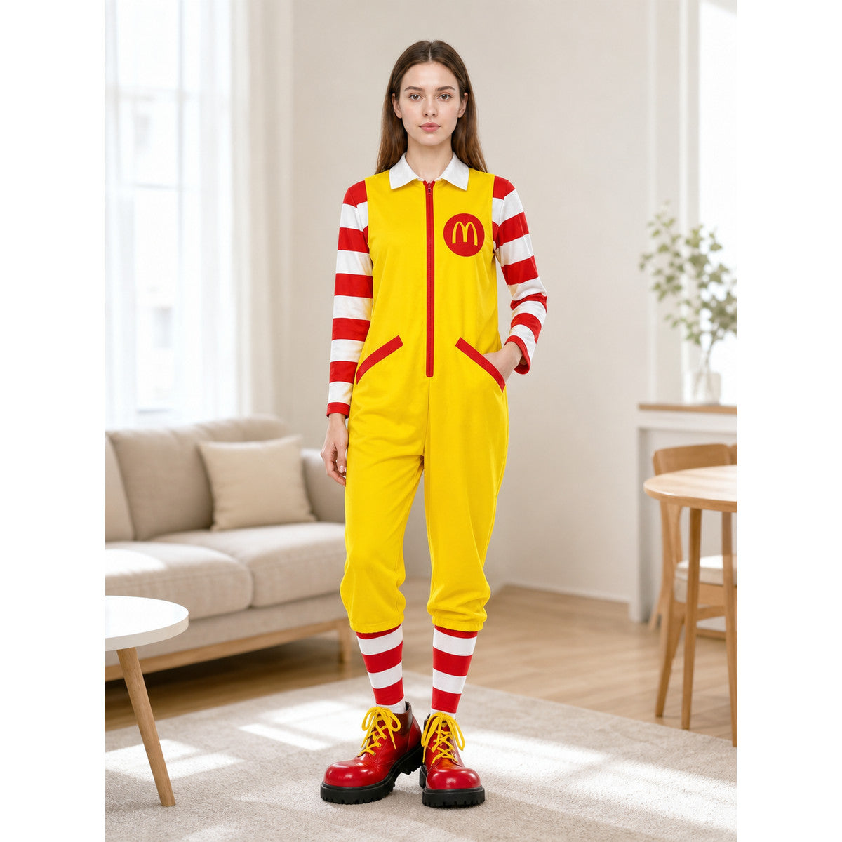 McDonald's Clown Costume: Yellow Jumpsuit