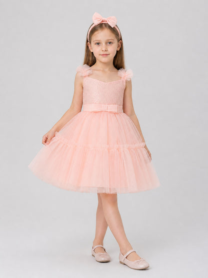Children's Princess Dress with Full Skirt and Headband Costume Dresses detail