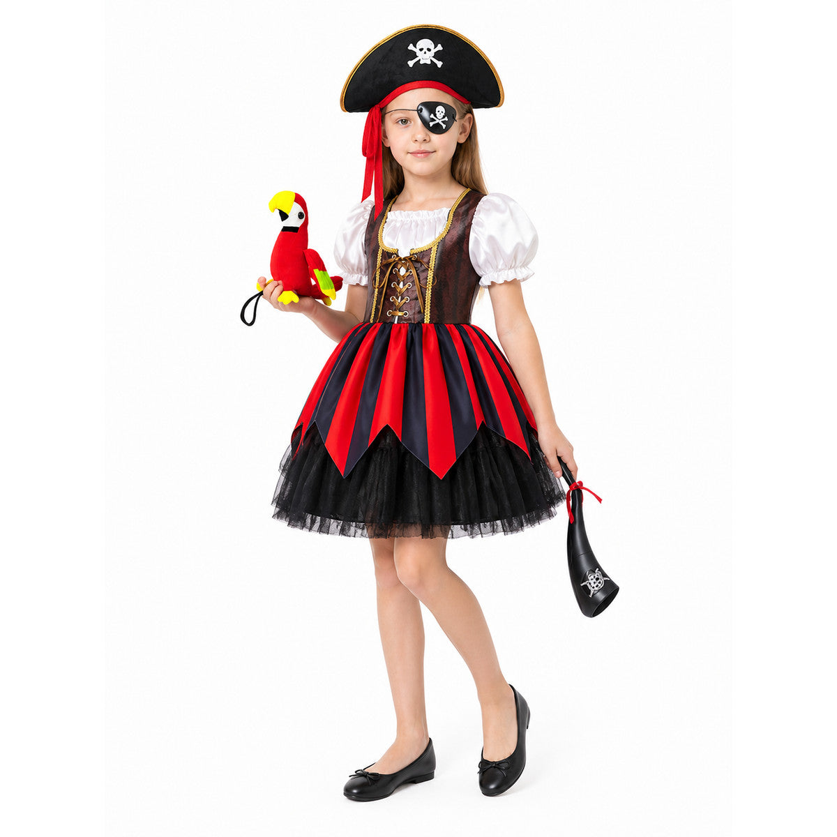 Pirate Costume with Corset and Full Skirt Costumes detail