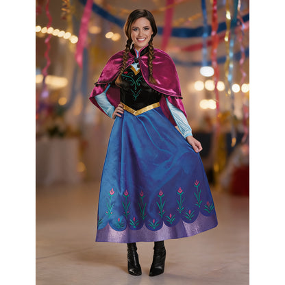 Carnival costume with cape and black corset lifestyle view