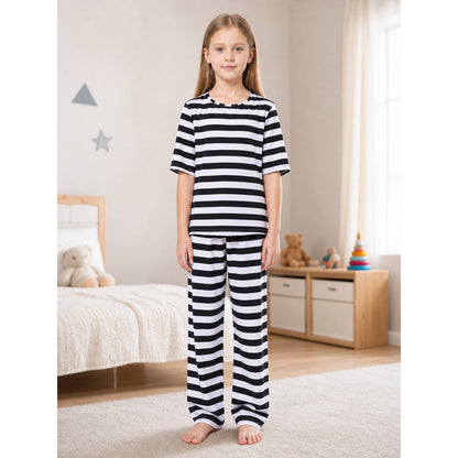 Striped costume with a headband for themed looks lifestyle view
