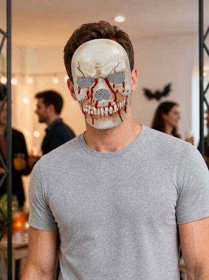 Halloween Skull Carnival Mask lifestyle view
