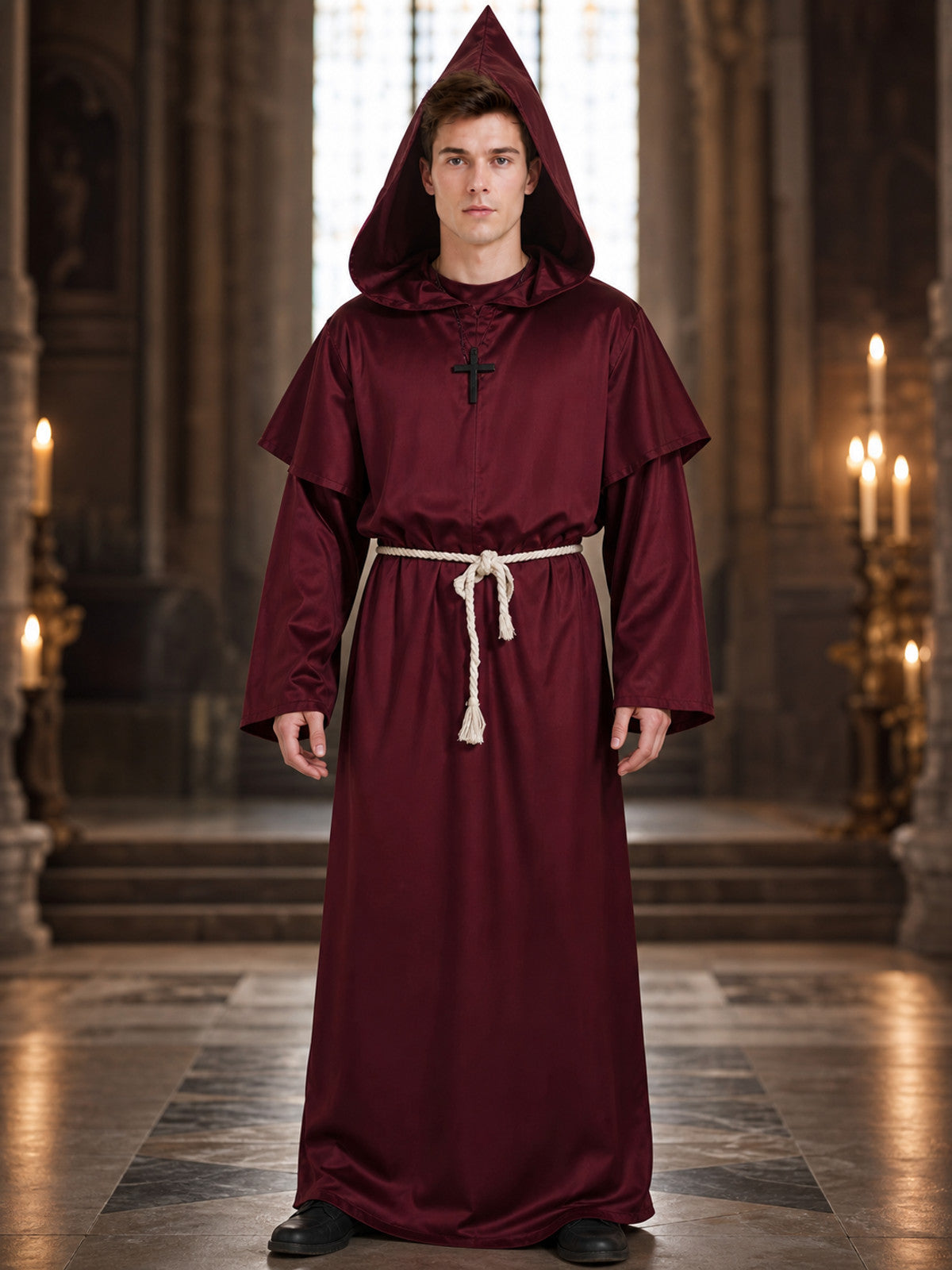 Hooded Monk Costume for Halloween and Cosplay