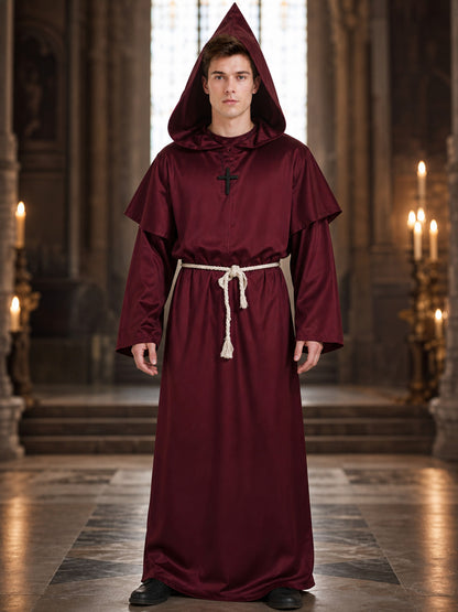 Hooded Monk Costume for Halloween and Cosplay