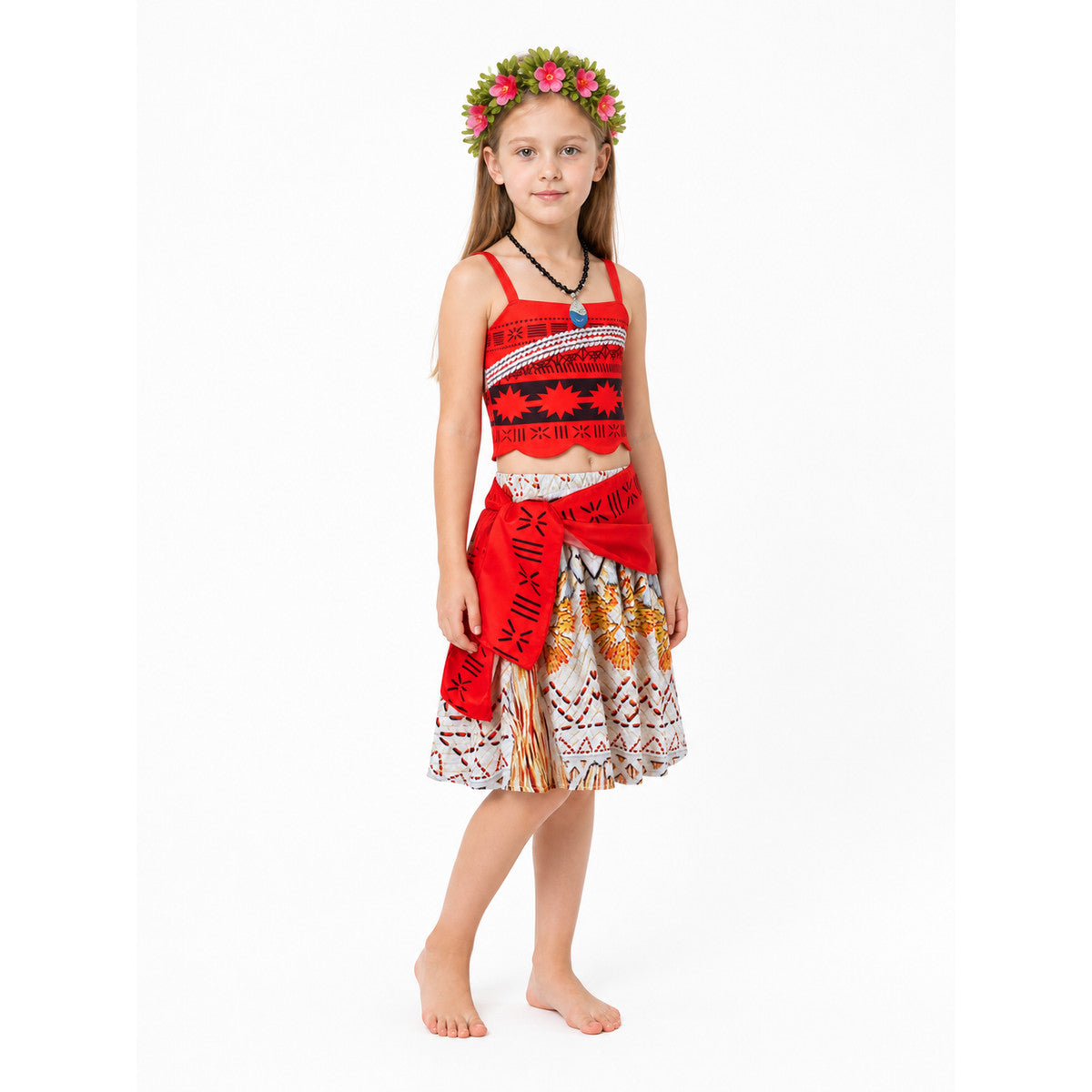 Children’s Moana Costume with Skirt and Accessories product detail