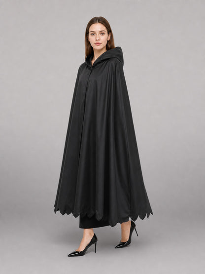 Black Hooded Carnival Cloak for Cosplay
