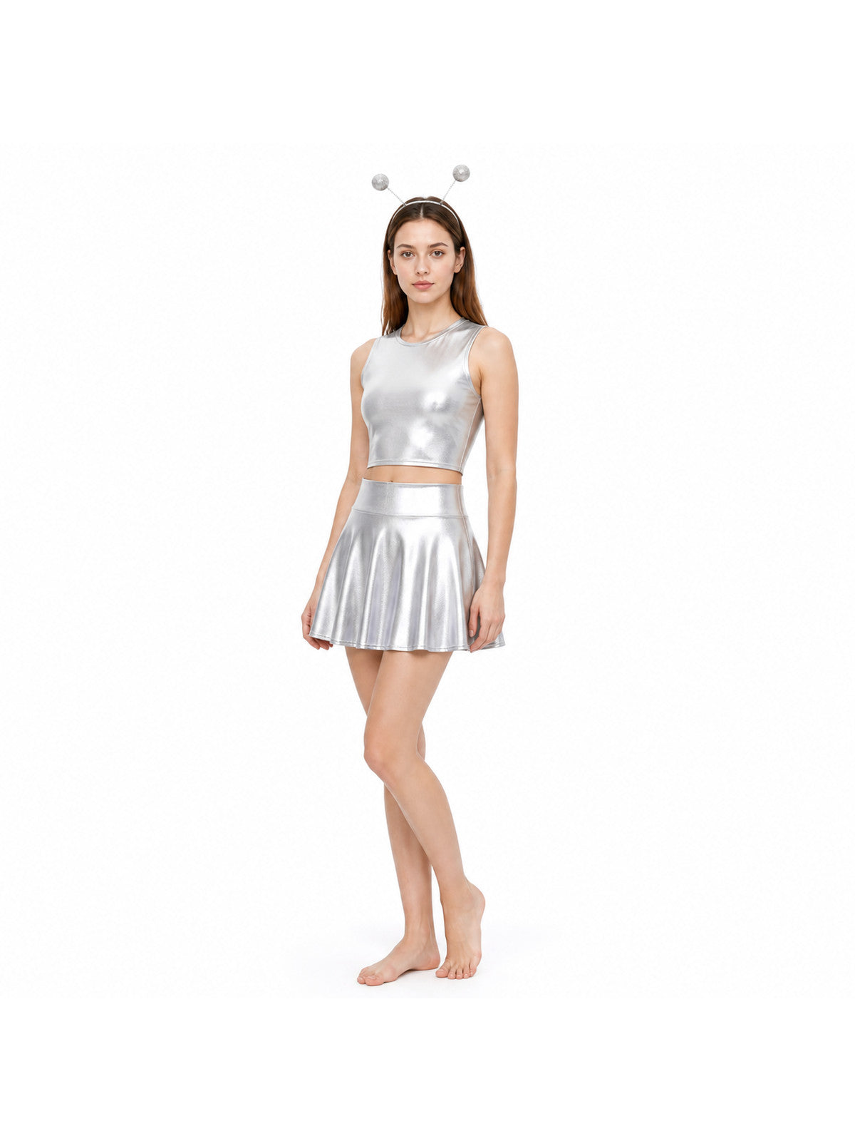 Silver Stage Costume with Antenna Costumes detail