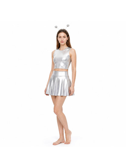 Silver Stage Costume with Antenna Costumes detail