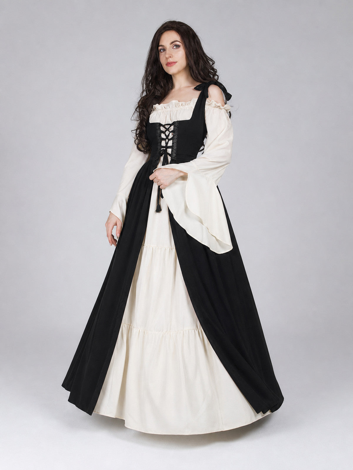 Gothic Costume in Medieval Style, Black
