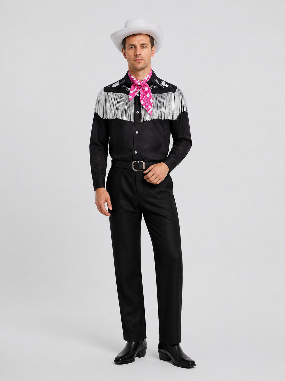 Barbie Ken Cosplay Costume, Western, 2-Piece, Fringe Costumes detail