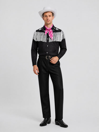 Barbie Ken Cosplay Costume, Western, 2-Piece, Fringe Costumes detail