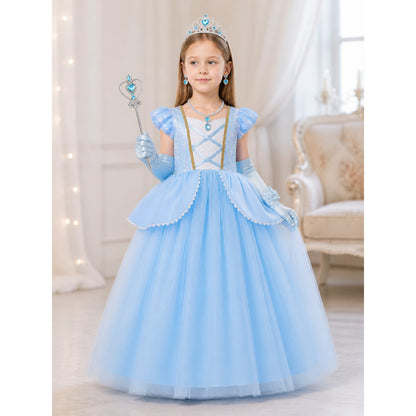 Blue Princess Carnival Costume for Halloween